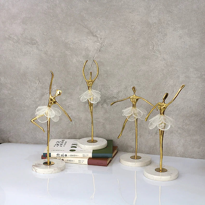 Factory Single Piece Sale Luxury Crafts Ballet Girls Dancer Sculpture Living Room Hotel Home Accessories