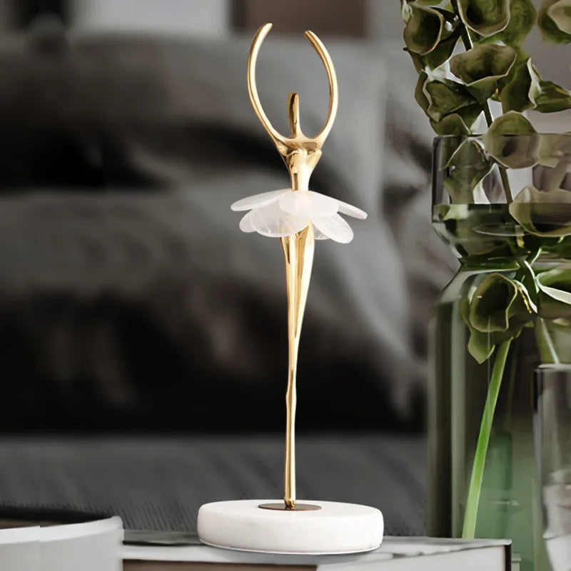 Factory Single Piece Sale Luxury Crafts Ballet Girls Dancer Sculpture Living Room Hotel Home Accessories
