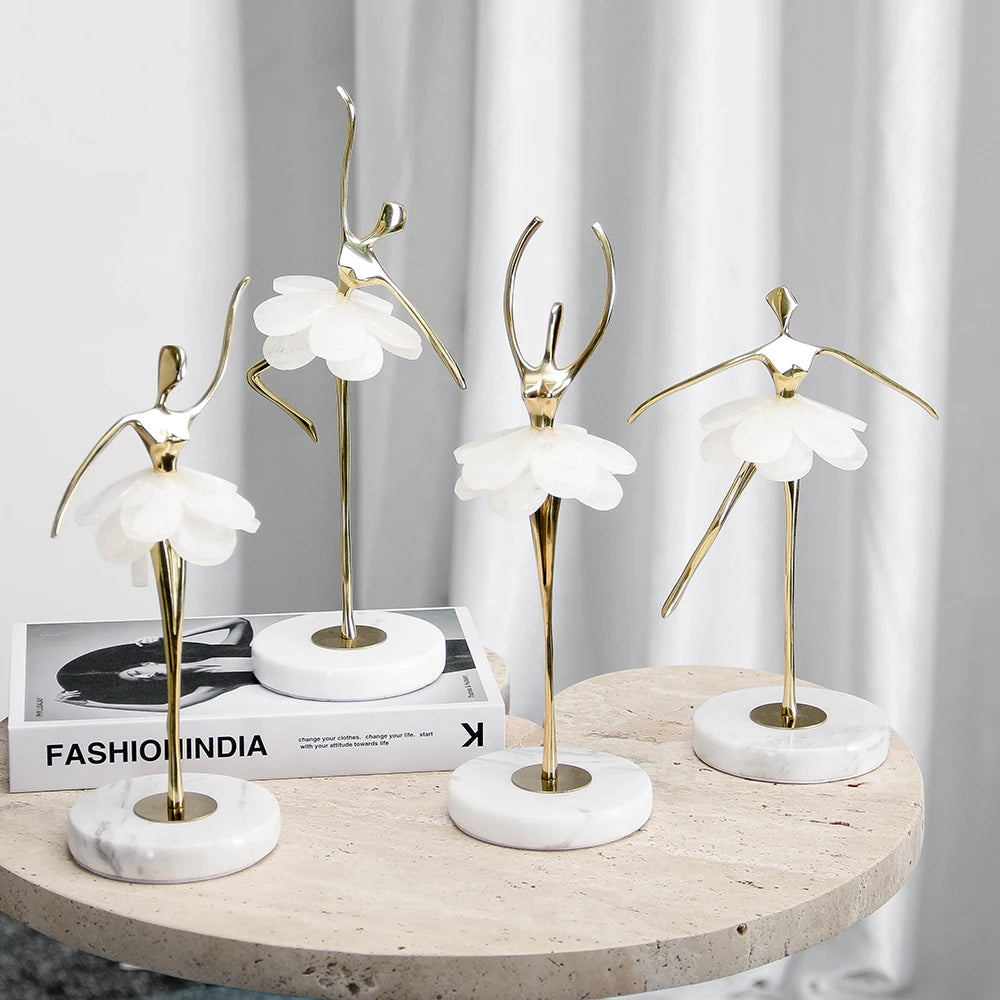 Factory Single Piece Sale Luxury Crafts Ballet Girls Dancer Sculpture Living Room Hotel Home Accessories